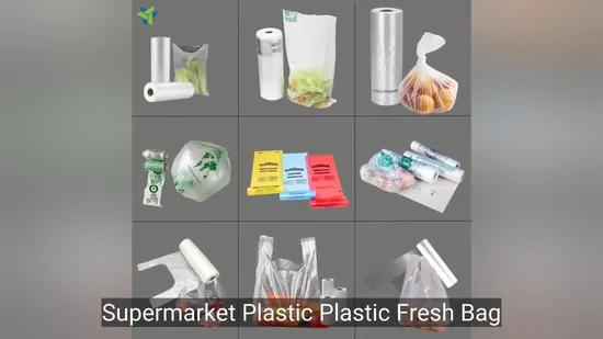 Supermarket Plastic Bag Roll for Efficient Fresh Vegetables Packaging