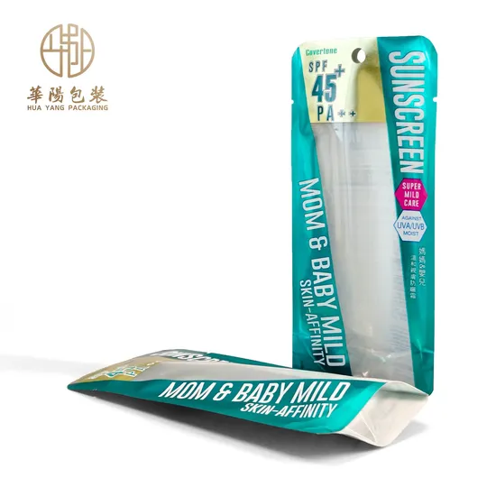 Customized Logo Zipper Doypack Food Packing Plastic Stand up Pouch 