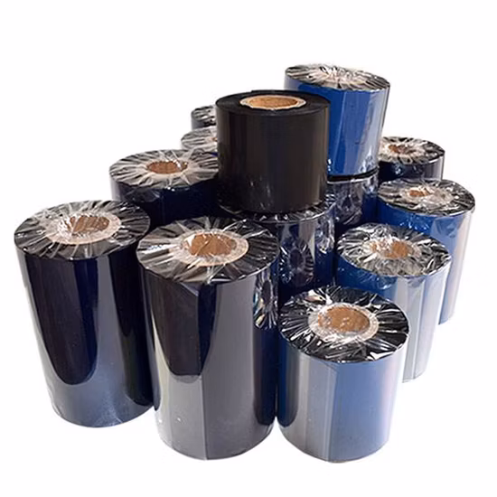 110mm*300m Color Red White Black Print Premium Wax Resin Barcode TTR Tto Ink Labels Thermal Transfer Printer Ribbon