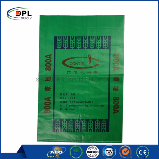 Strong 50kg Polypropylene Plastic Sack Clear BOPP Colored Printed PP Woven Bags